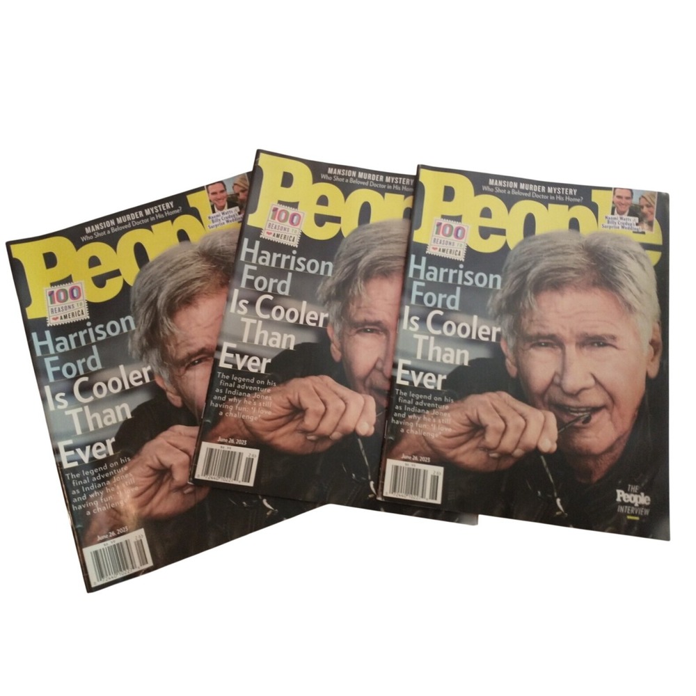 People Magazine June 26 2023 Harrison Ford Indiana Jones Lot of 3